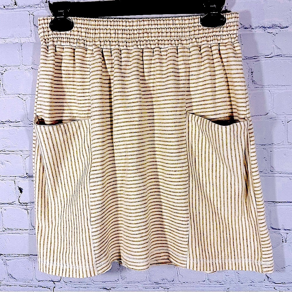 New Hem & Thread Striped Skirt, Medium